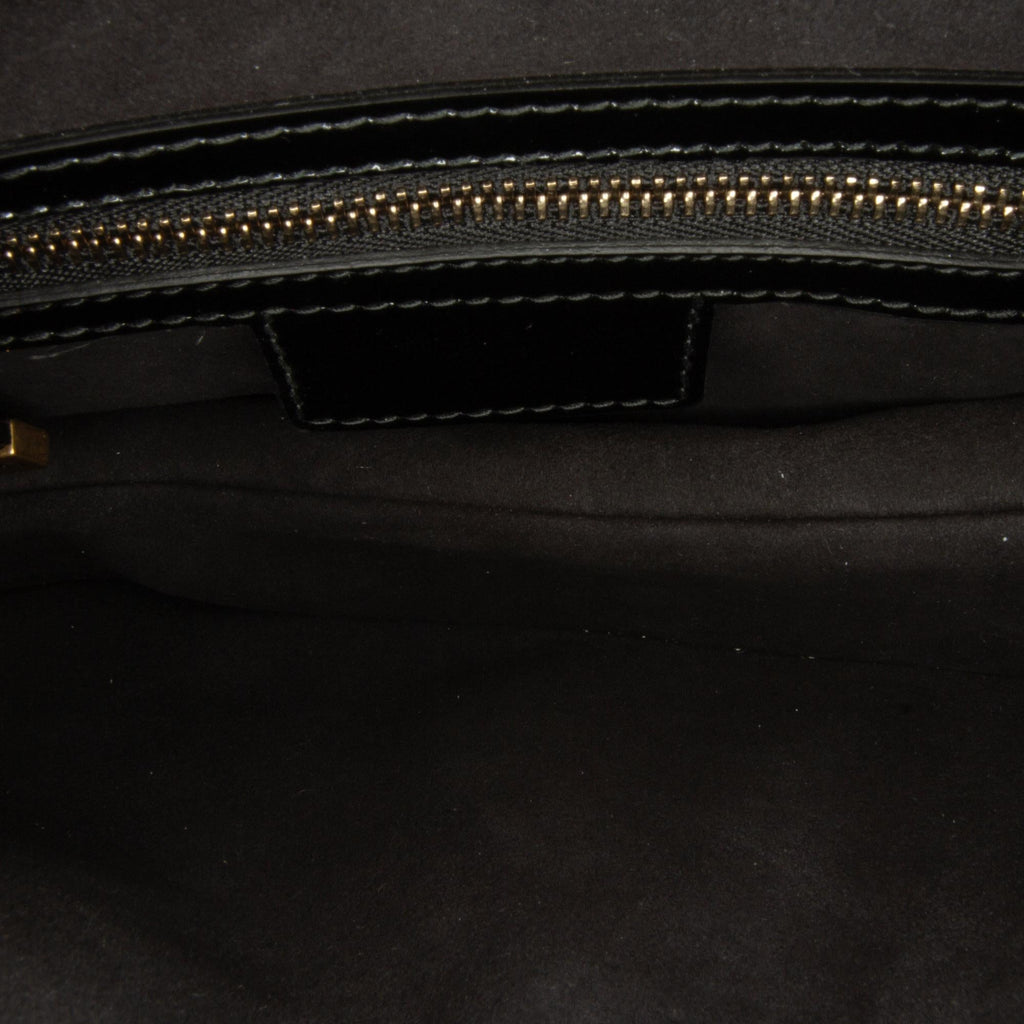 Dior Medium Patent Saddle Bag (SHG-Xmkf8J)