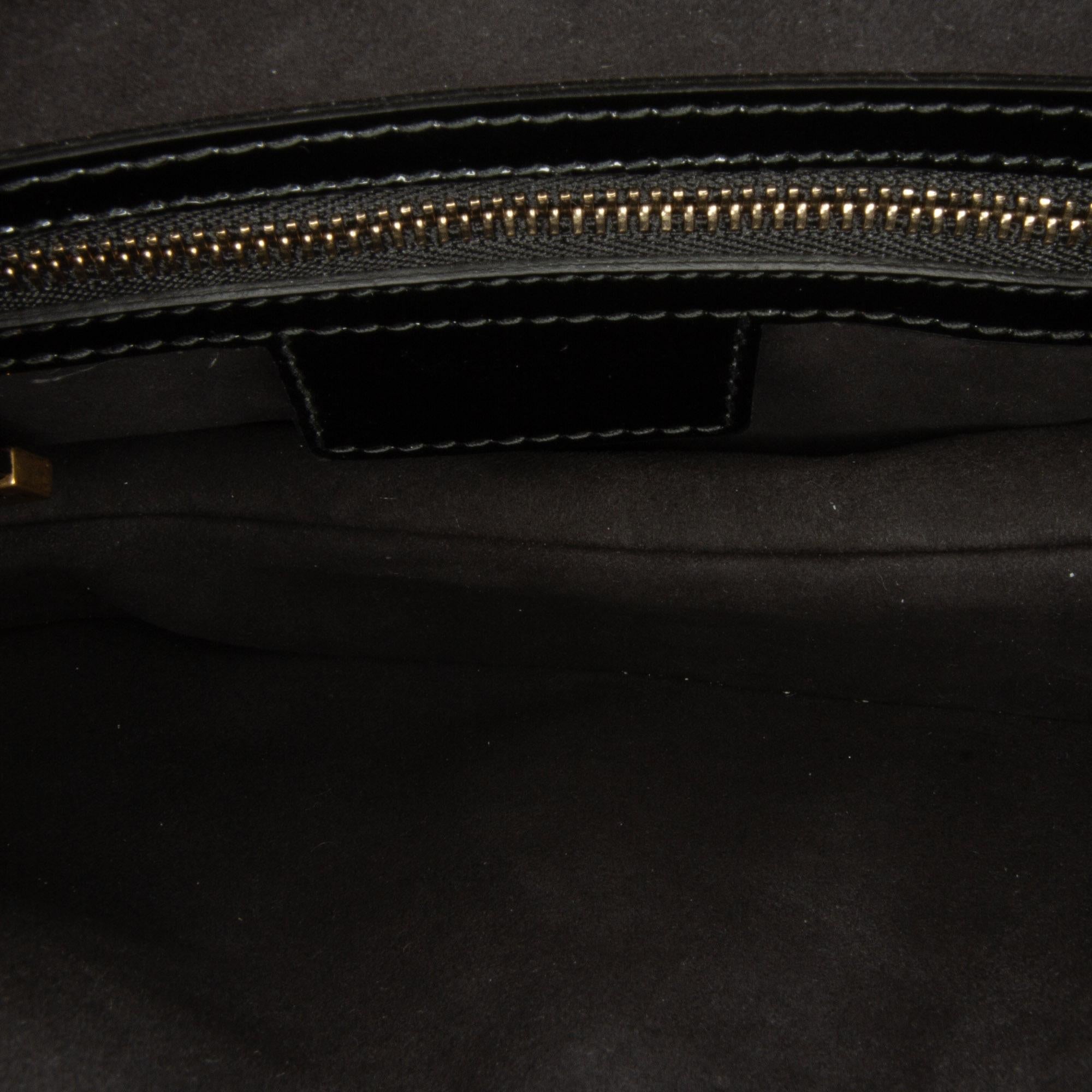 Dior Medium Patent Saddle Bag (SHG-Xmkf8J)