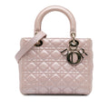 Dior Medium Pearlescent Lambskin Cannage Lady Dior