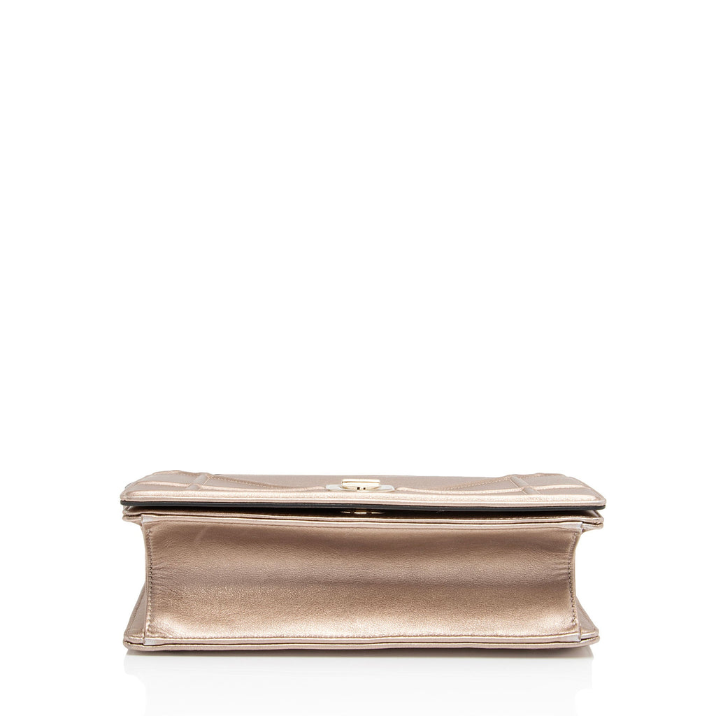 Dior Metallic Calfskin Diorama Medium Shoulder Bag