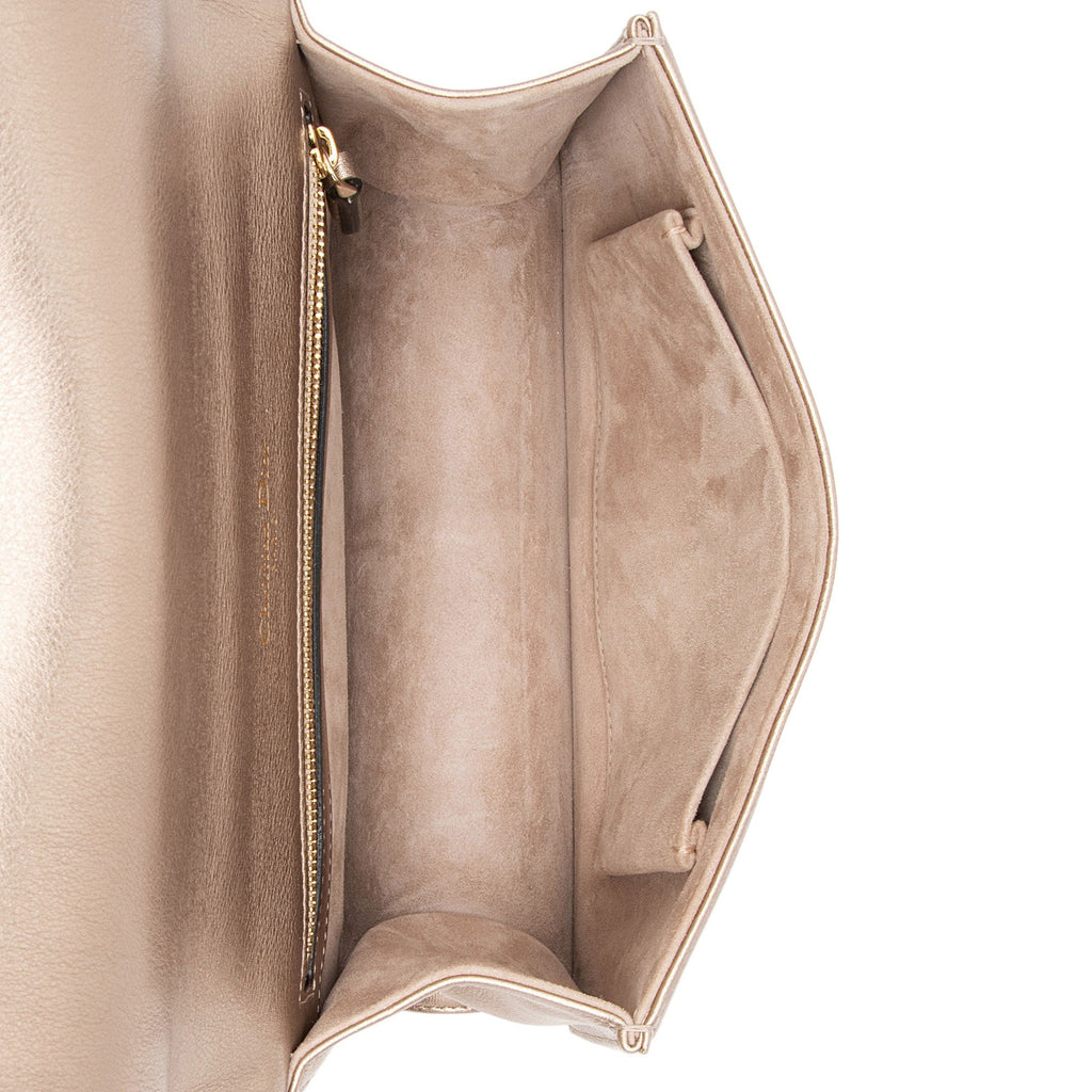 Dior Metallic Calfskin Diorama Medium Shoulder Bag