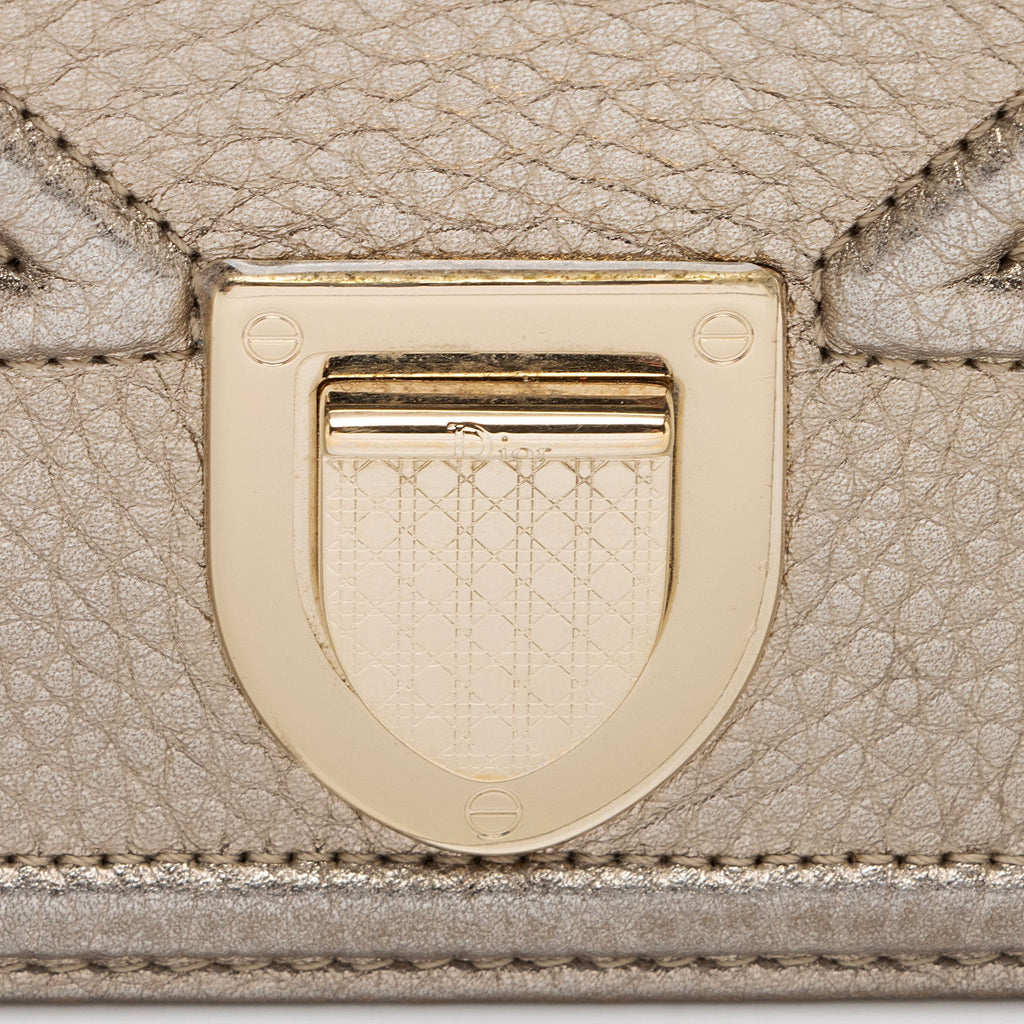 Dior Metallic Calfskin Diorama Wallet on Chain Bag (SHF-rpZnj7)