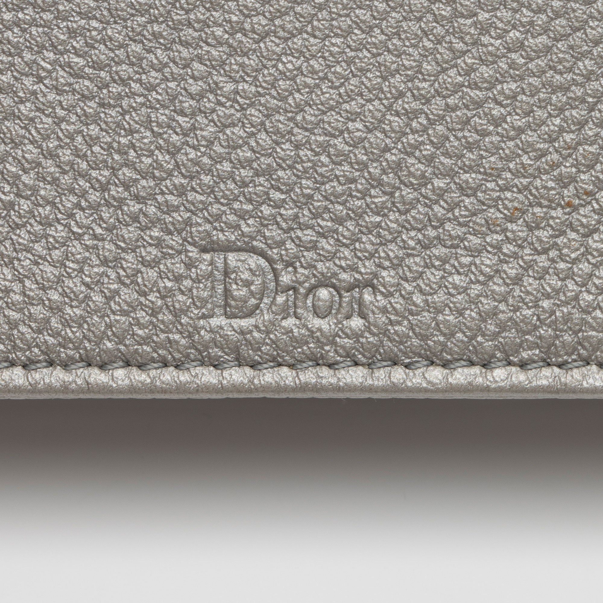 Dior Metallic Calfskin Diorama Wallet on Chain