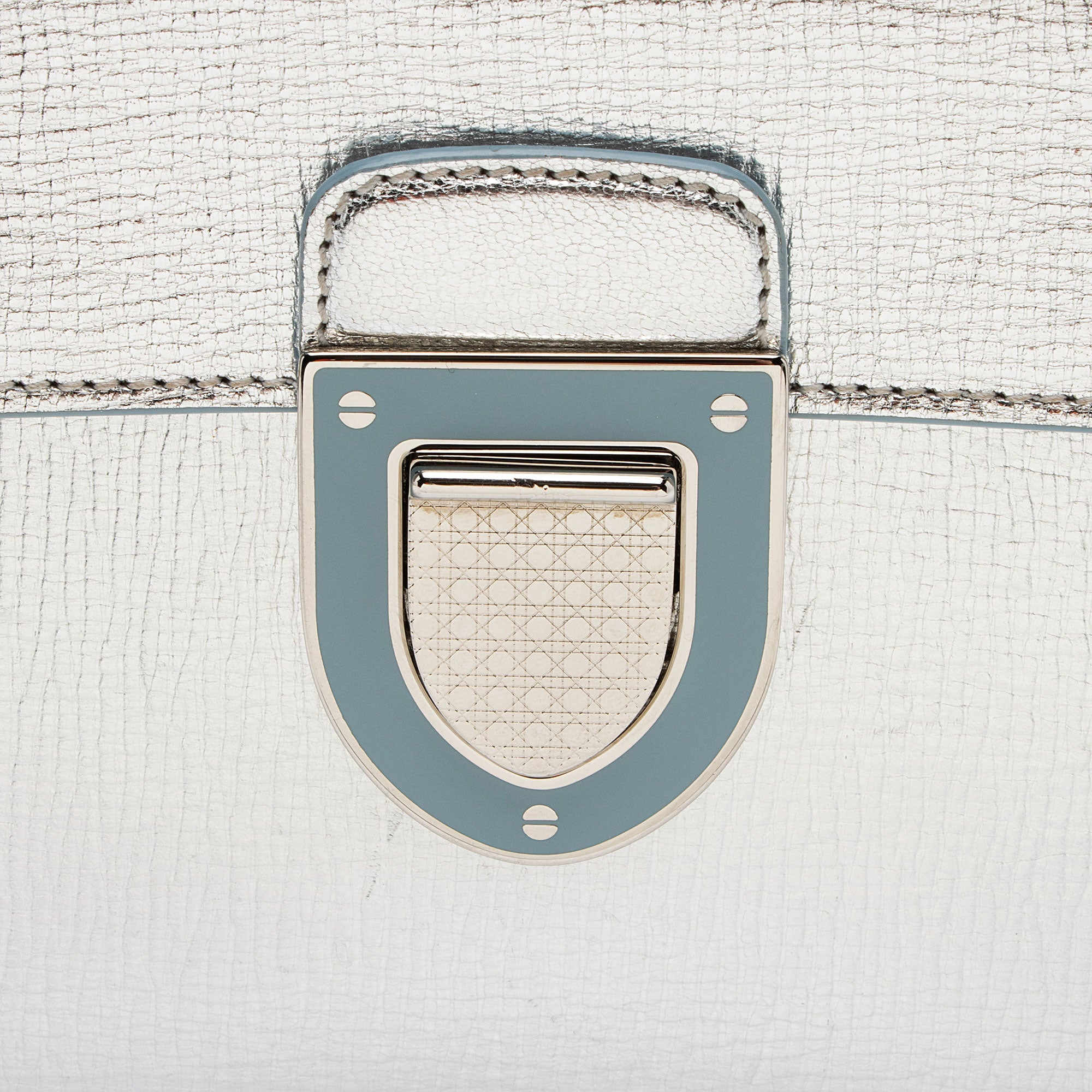 Dior Metallic Calfskin Diorever Top Handle
