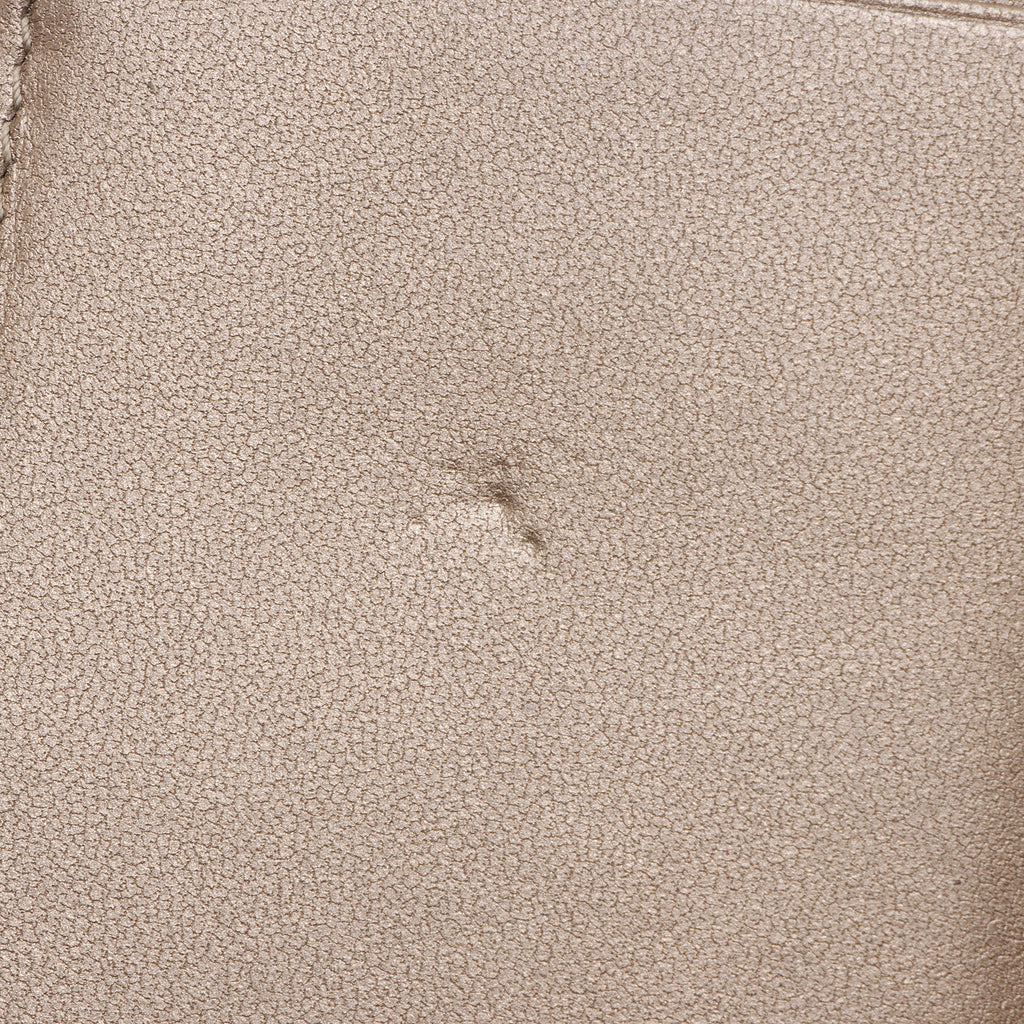 Dior Metallic Calfskin Lady Dior Lotus Wallet