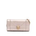 Dior Metallic Grained Calfskin Diorama Wallet on Chain