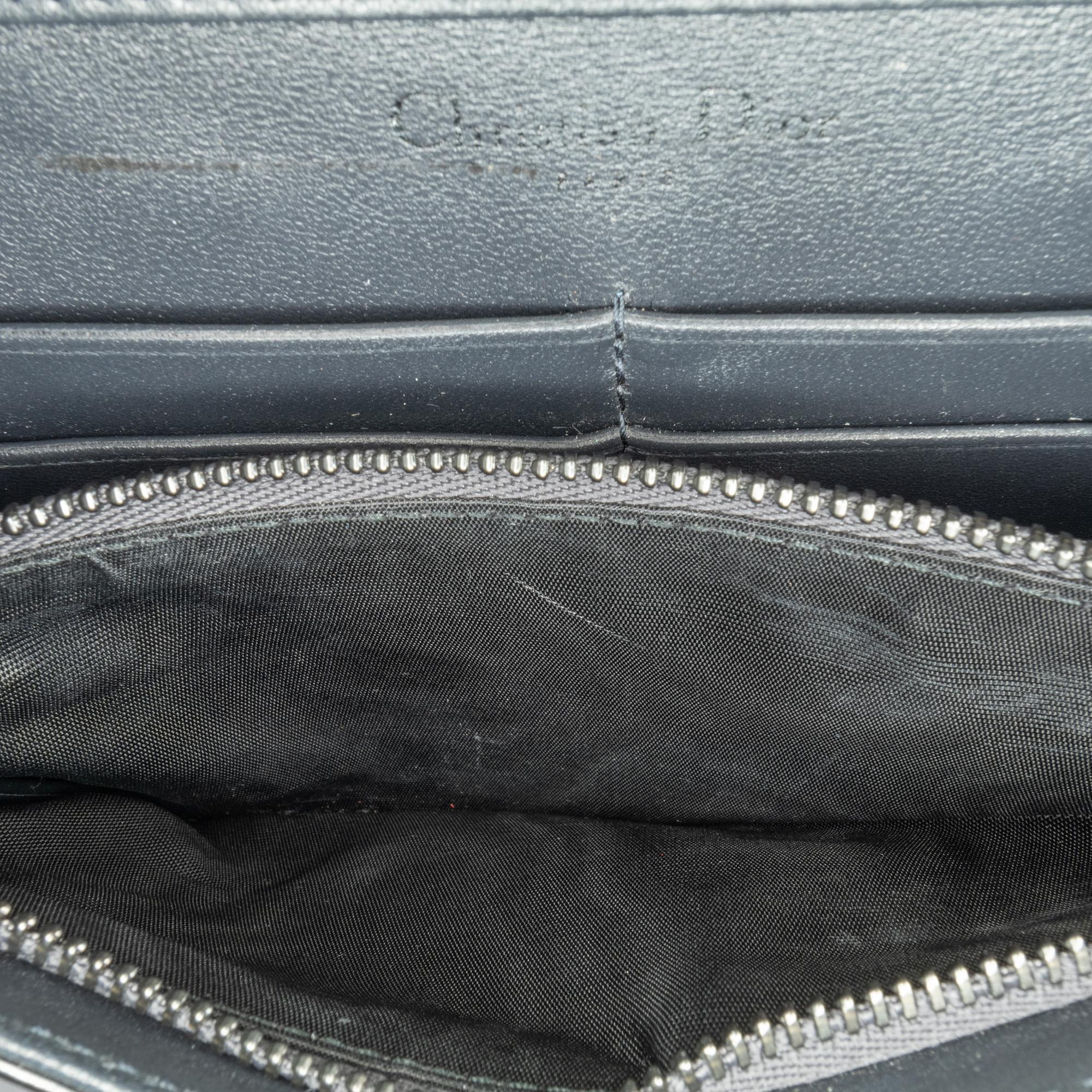 Dior Metallic Patent Microcannage Diorama Wallet on Chain (SHG-PbiarO)