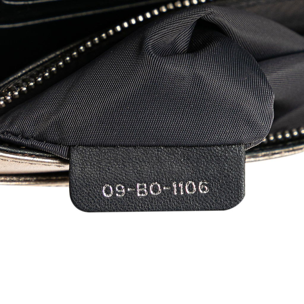 Dior Metallic Patent Microcannage Diorama Wallet on Chain (SHG-ZbLO9L)