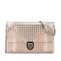 Dior Metallic Patent Microcannage Diorama Wallet on Chain (SHG-ZbLO9L)