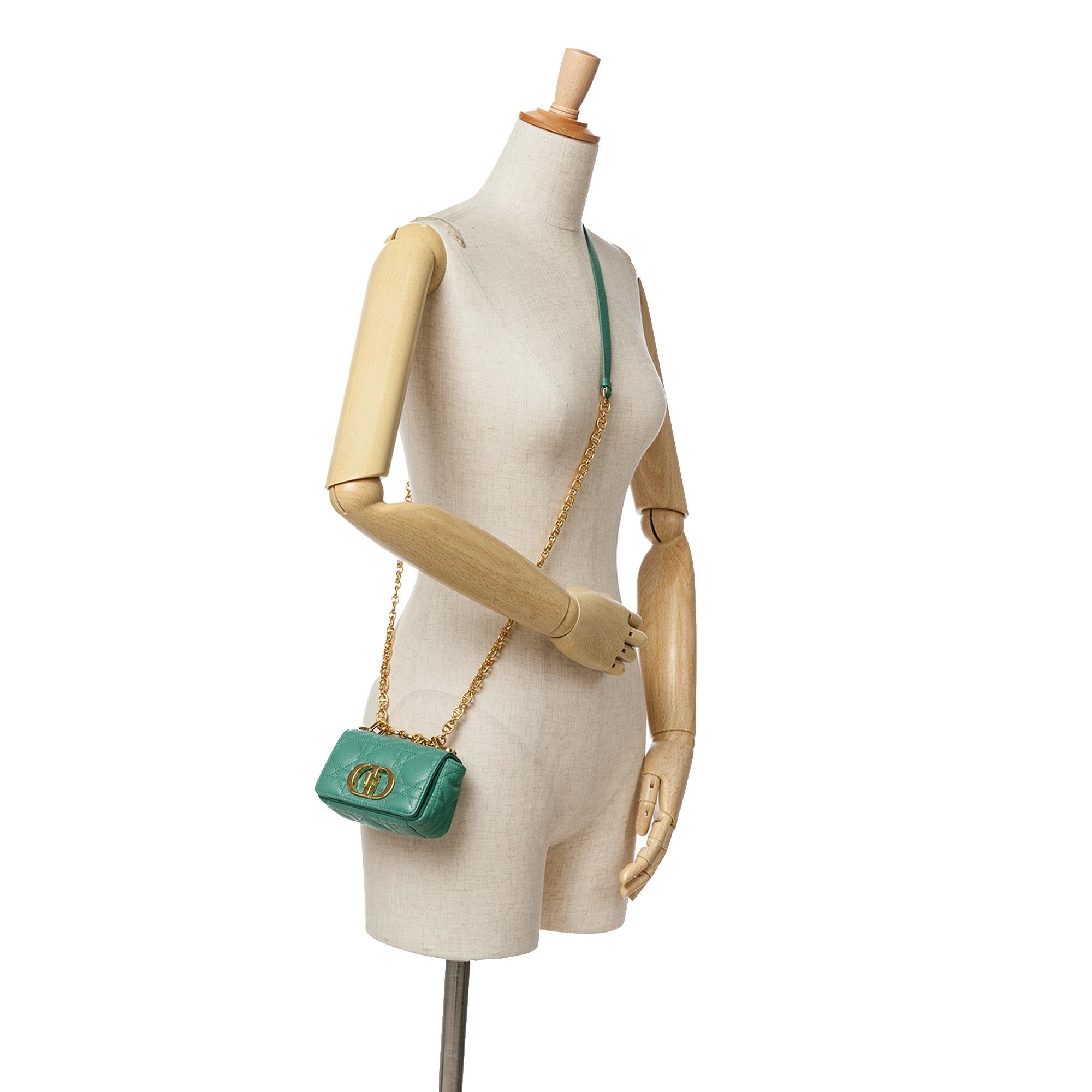 Dior Micro Calfskin Cannage Supple Caro Bag (SHG-4JUQzt)