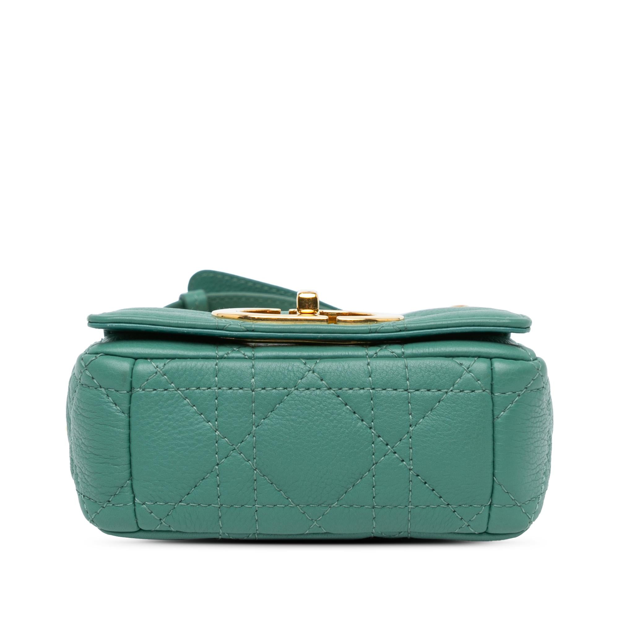 Dior Micro Calfskin Cannage Supple Caro Bag