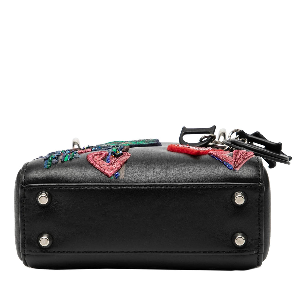 Dior Micro Calfskin Patch Embellished Lady Dior