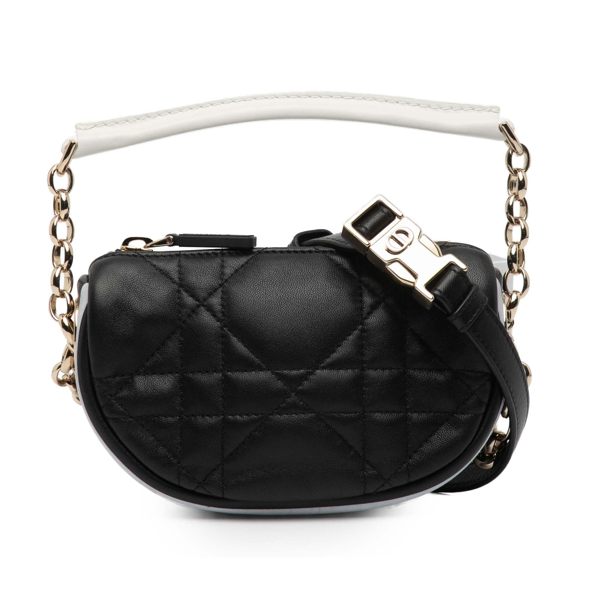 Dior Micro Lambskin Cannage Dior Vibe Satchel