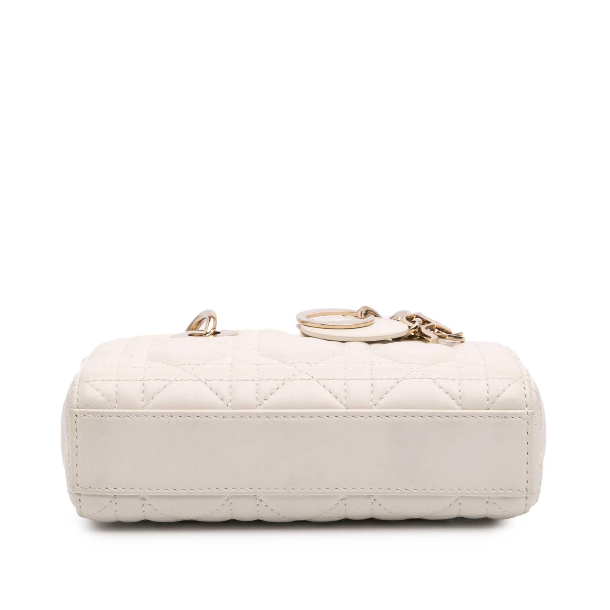 Dior Micro Lambskin Cannage Lady D Joy