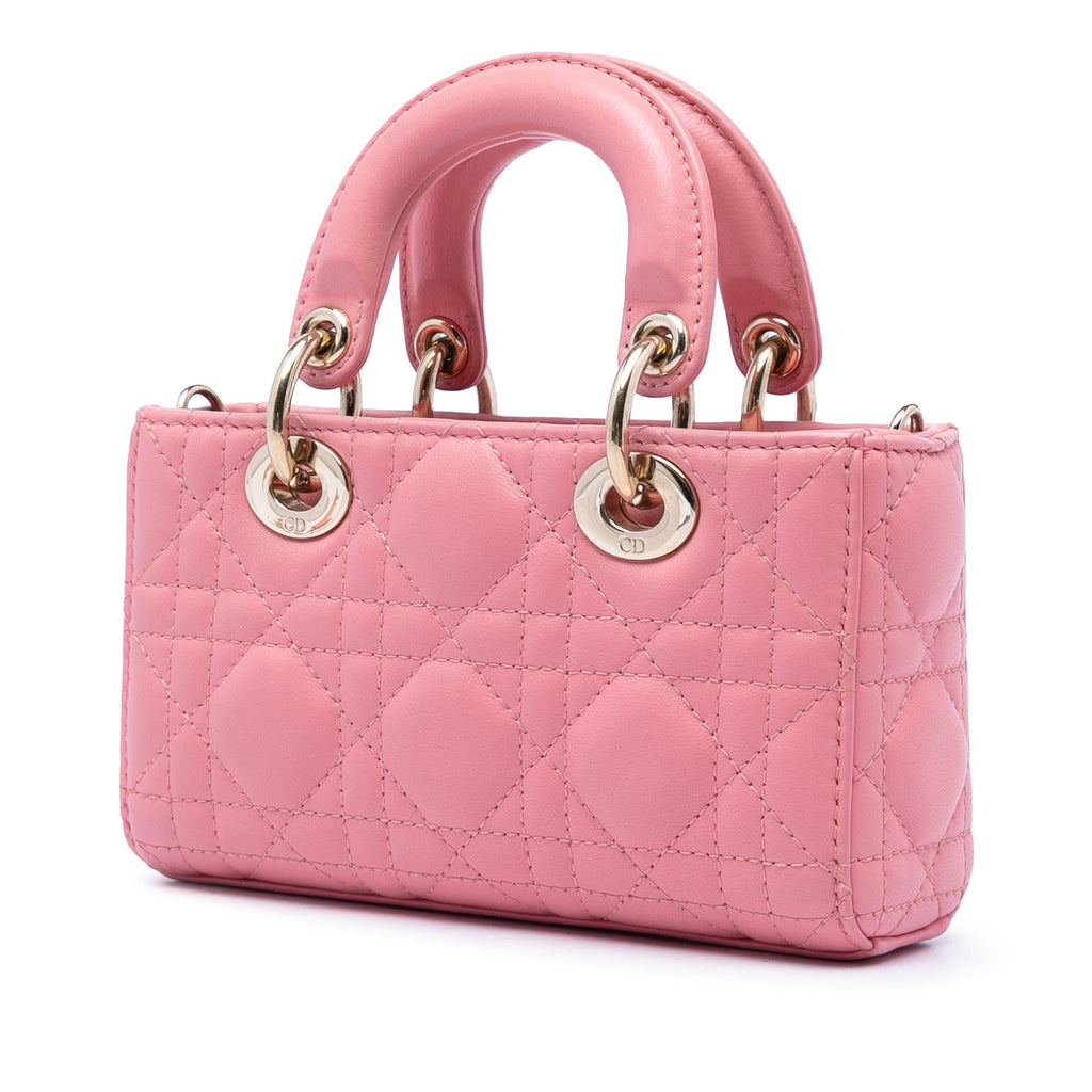 Dior Micro Lambskin Cannage Lady D Joy
