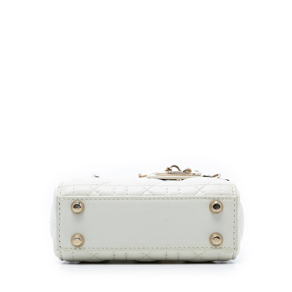 Dior Micro Lambskin Cannage Lady Dior