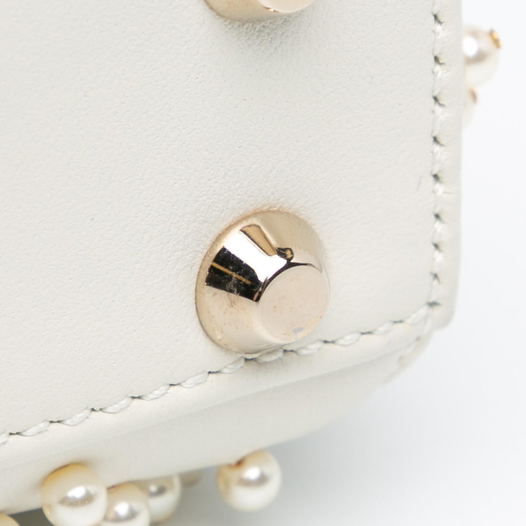 Dior Micro Lambskin Cannage Pearl Lady Dior (SHG-Y2mIaH)