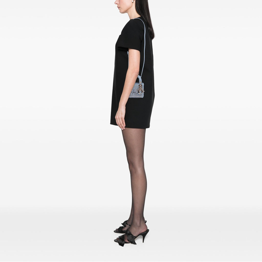 Dior Micro Leather Sequined and Beaded Embellishment Lady Dior