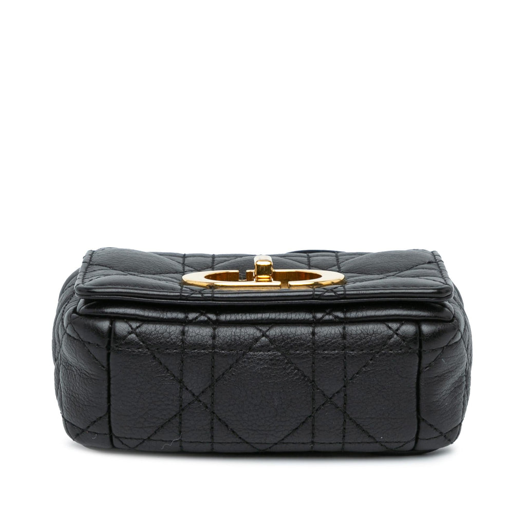 Dior Micro Supple Calfskin Cannage Caro Bag (SHG-5y6FE7)