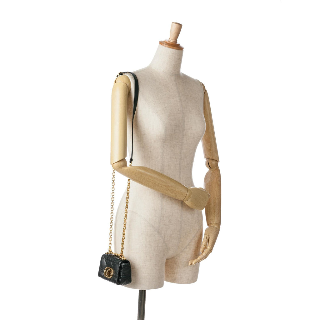 Dior Micro Supple Calfskin Cannage Caro Bag (SHG-5y6FE7)