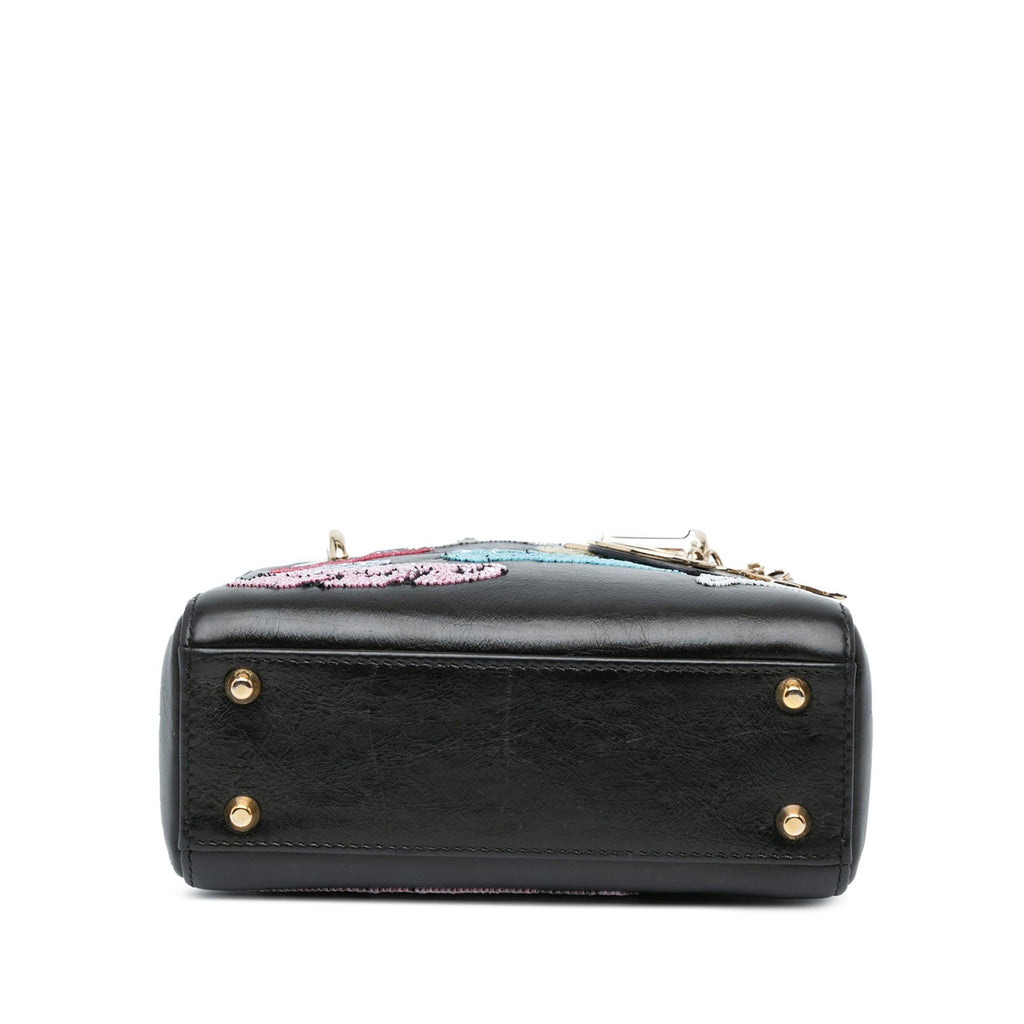 Dior Mini Beaded Calfskin Lady Dior (SHG-w6rAdL)