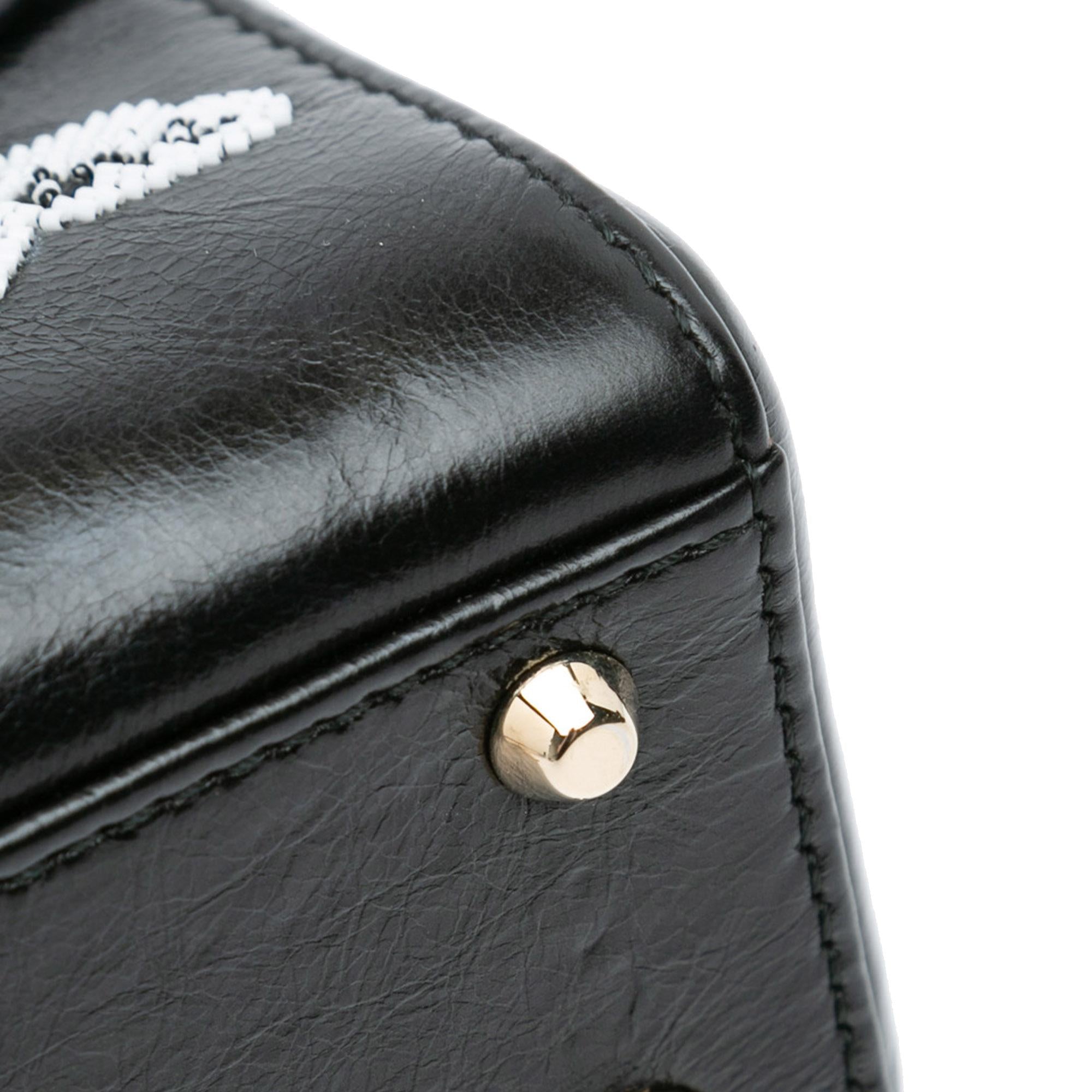 Dior Mini Beaded Calfskin Lady Dior (SHG-ylmaD1)