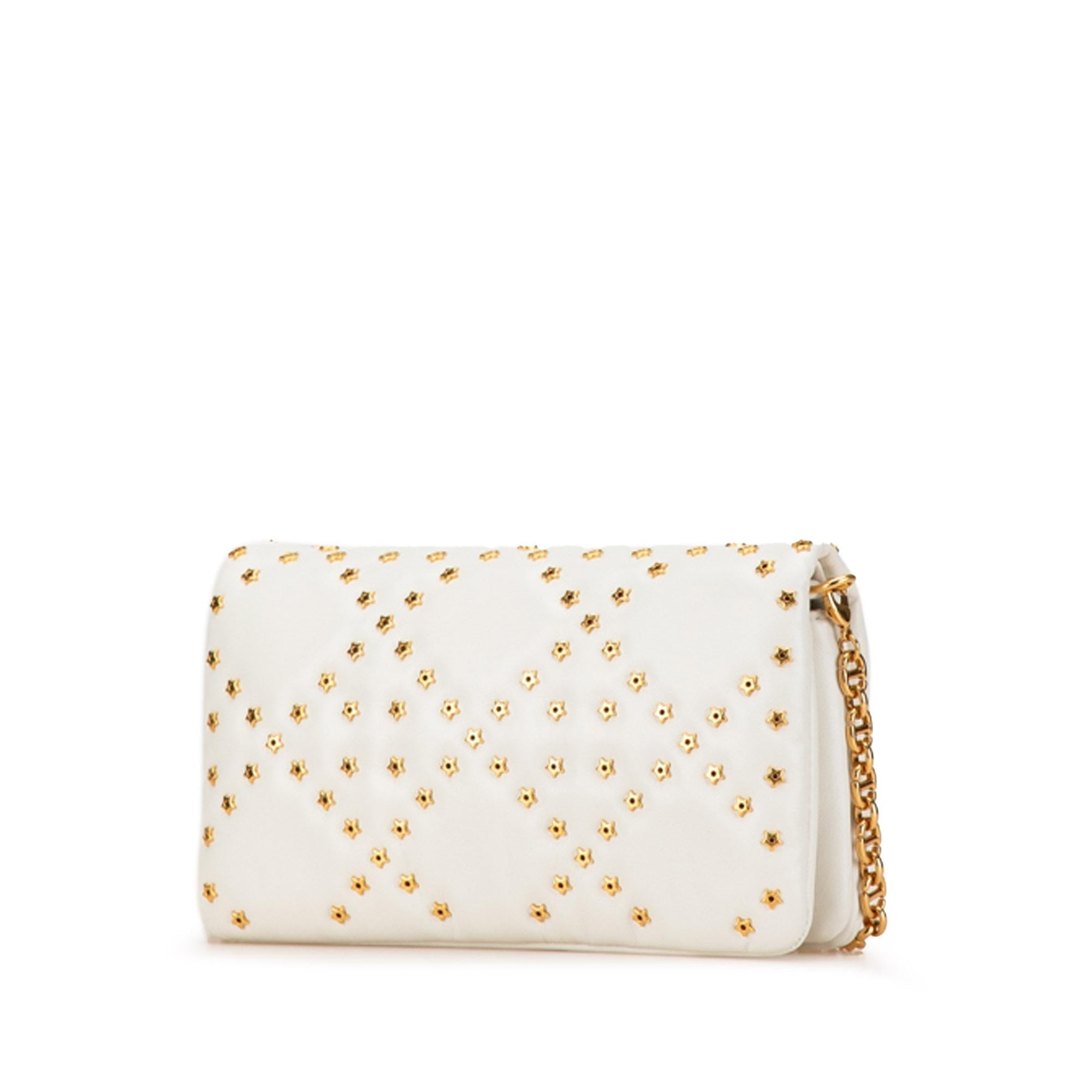 Dior Mini Calfskin Macrocannage Lucky Star Caro Bag
