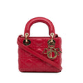 Dior Mini Cannage Lambskin Lady Dior (SHG-JGcyRi)