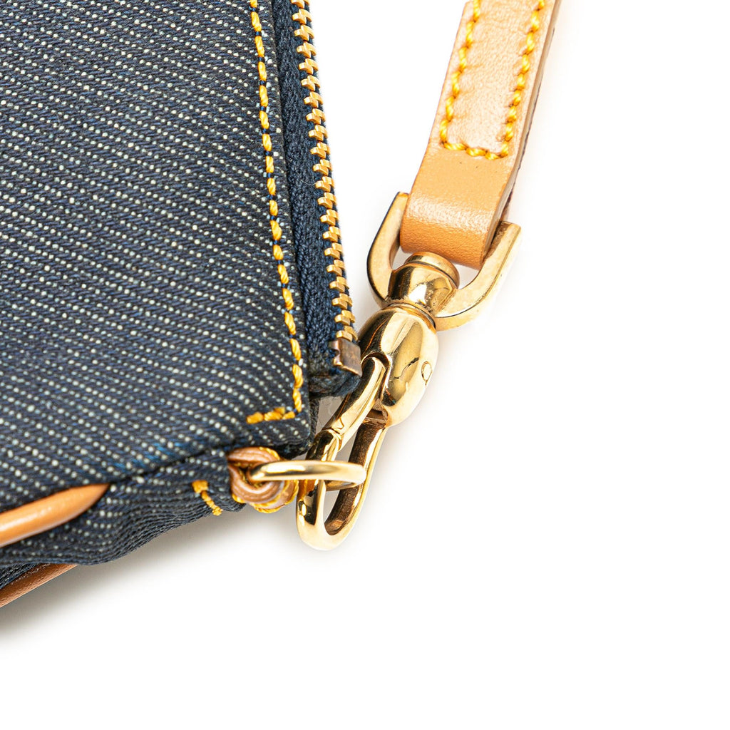 Dior Mini Denim Saddle Pochette