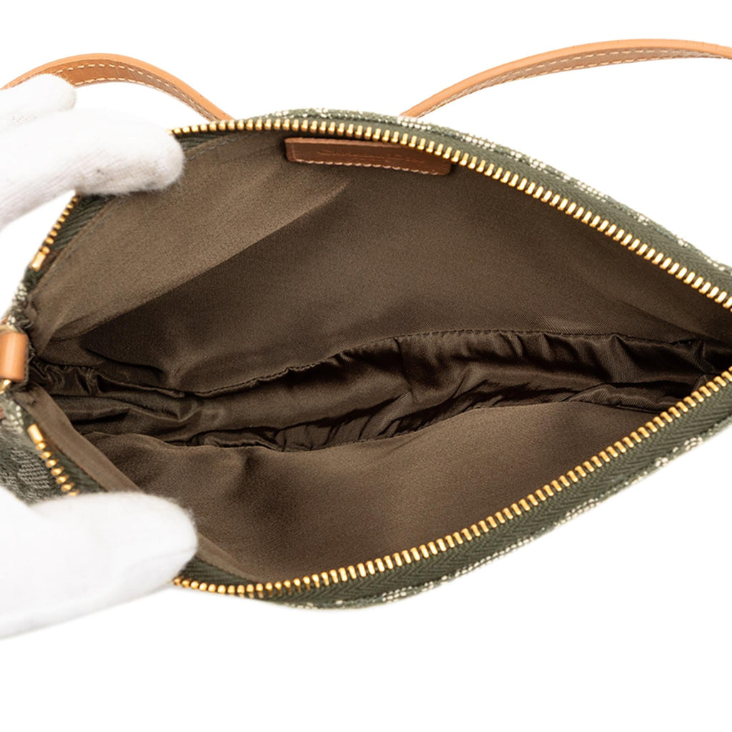 Dior Mini Diorissimo Canvas Saddle Pochette