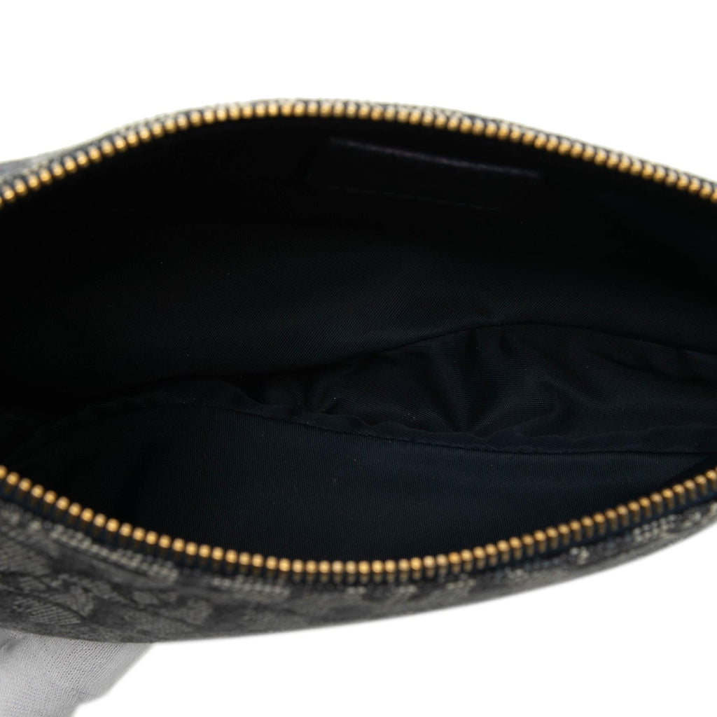 Dior Mini Diorissimo Canvas Saddle Pochette