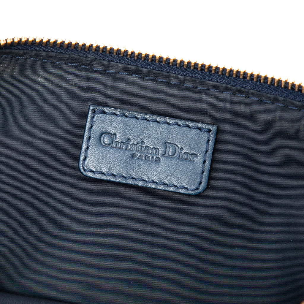 Dior Mini Diorissimo Canvas Saddle Pochette