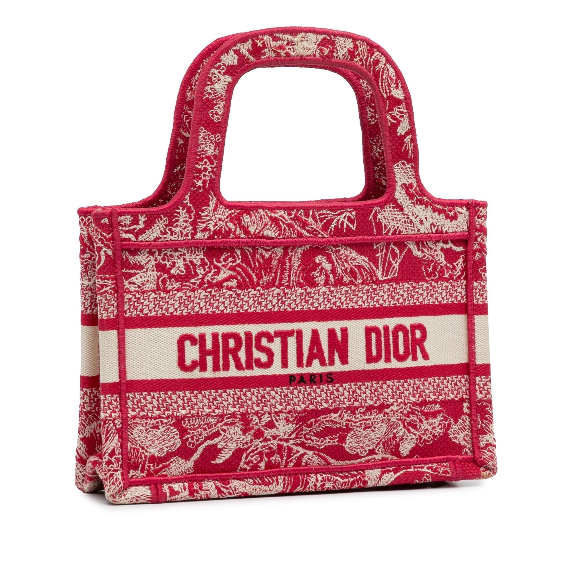 Dior Mini Embroidered Book Tote (SHG-Z9ojZZ)
