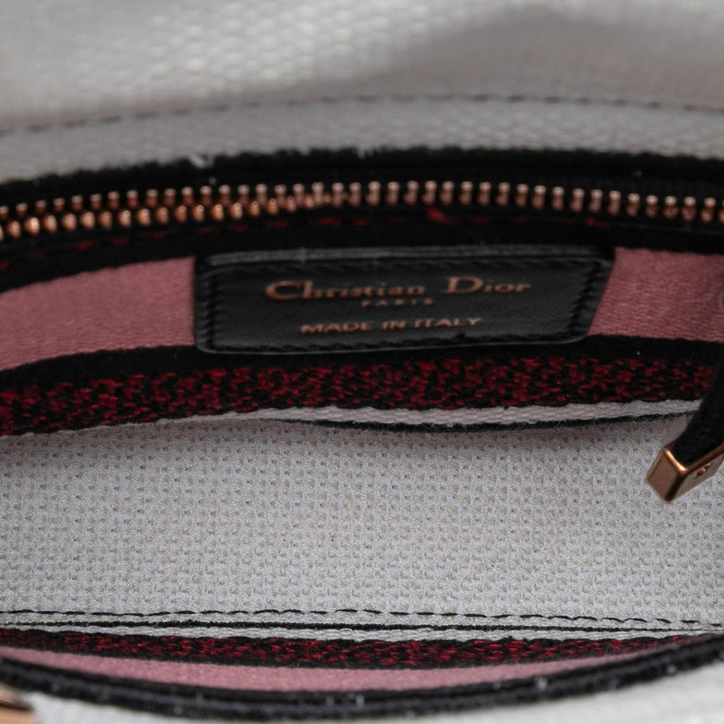 Dior Mini Embroidered Canvas Florilegio Lady D Lite