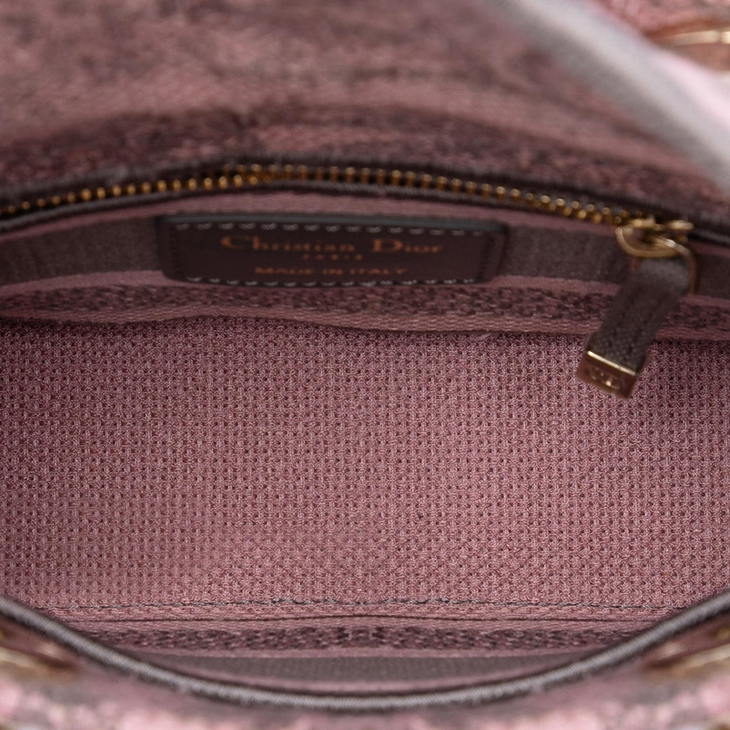 Dior Mini Embroidered Canvas Toile De Jouy Lady D Lite