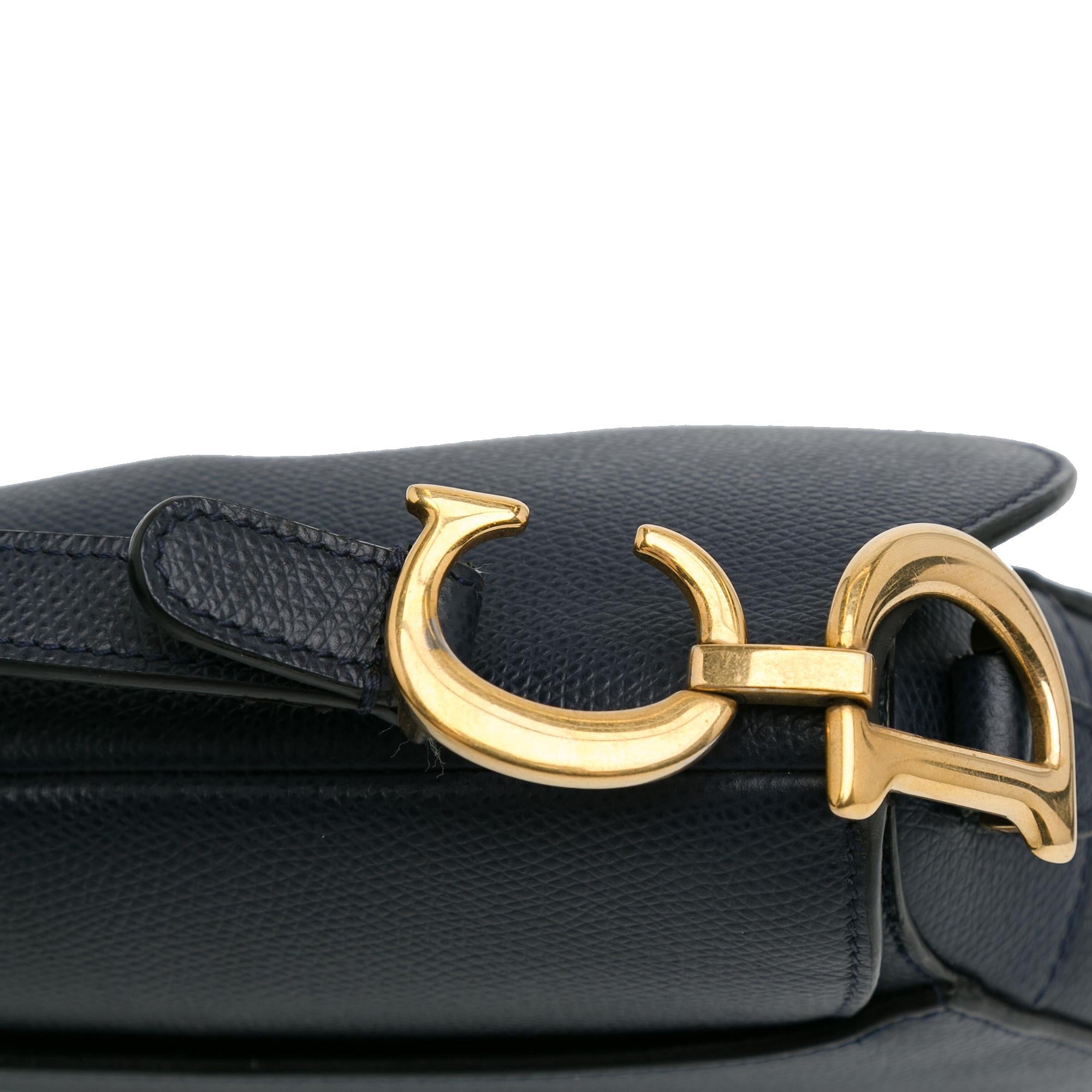 Dior Mini Grained Calfskin Saddle Bag (SHG-Mm6ZEe)