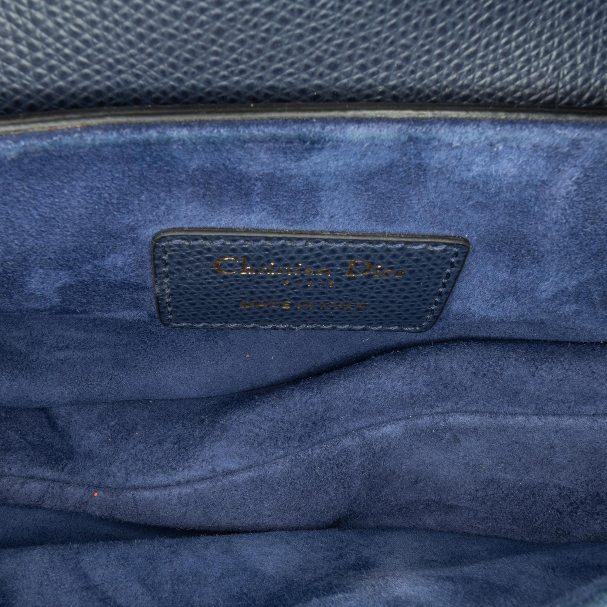 Dior Mini Grained Calfskin Saddle Bag (SHG-Mm6ZEe)