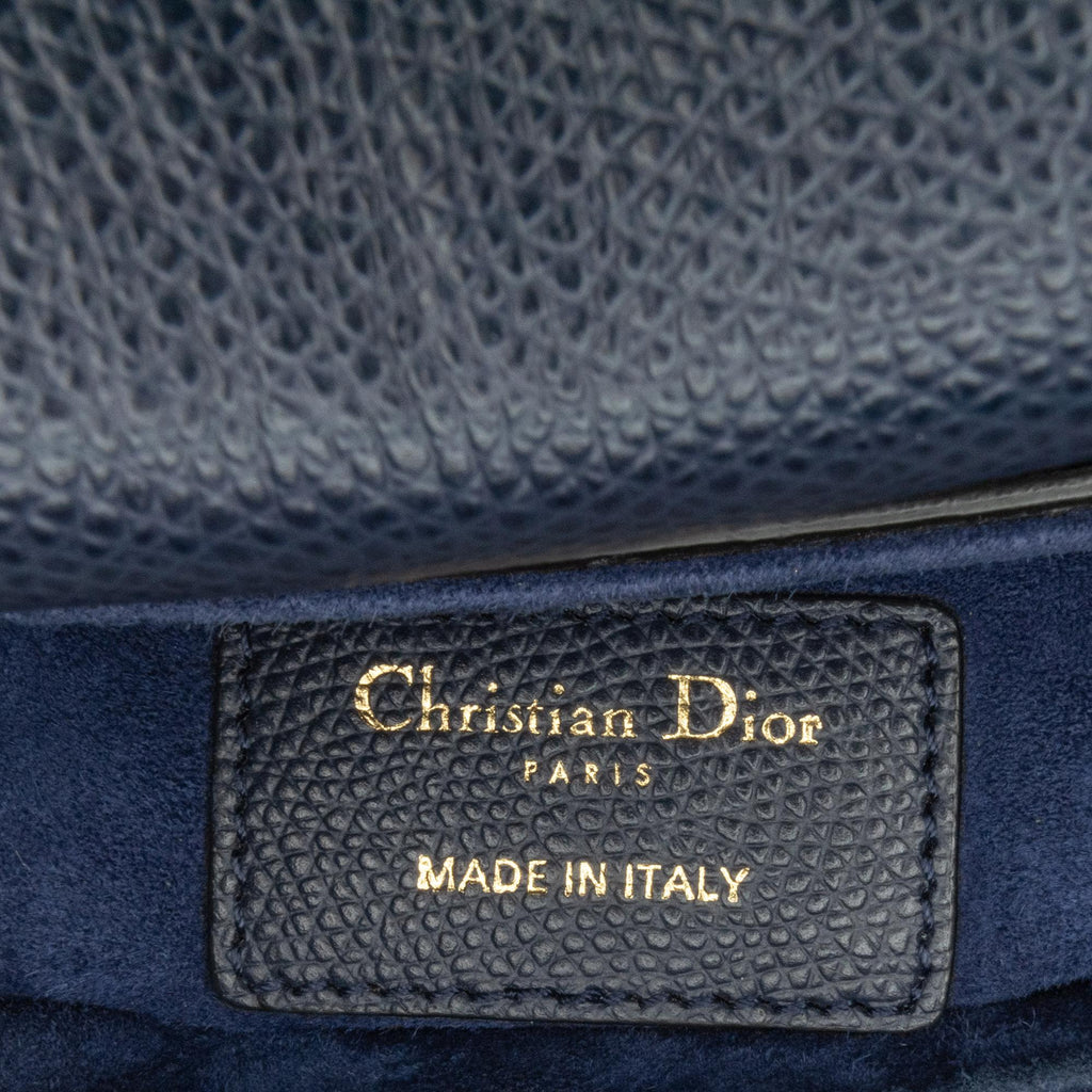 Dior Mini Grained Calfskin Saddle Bag (SHG-Mm6ZEe)