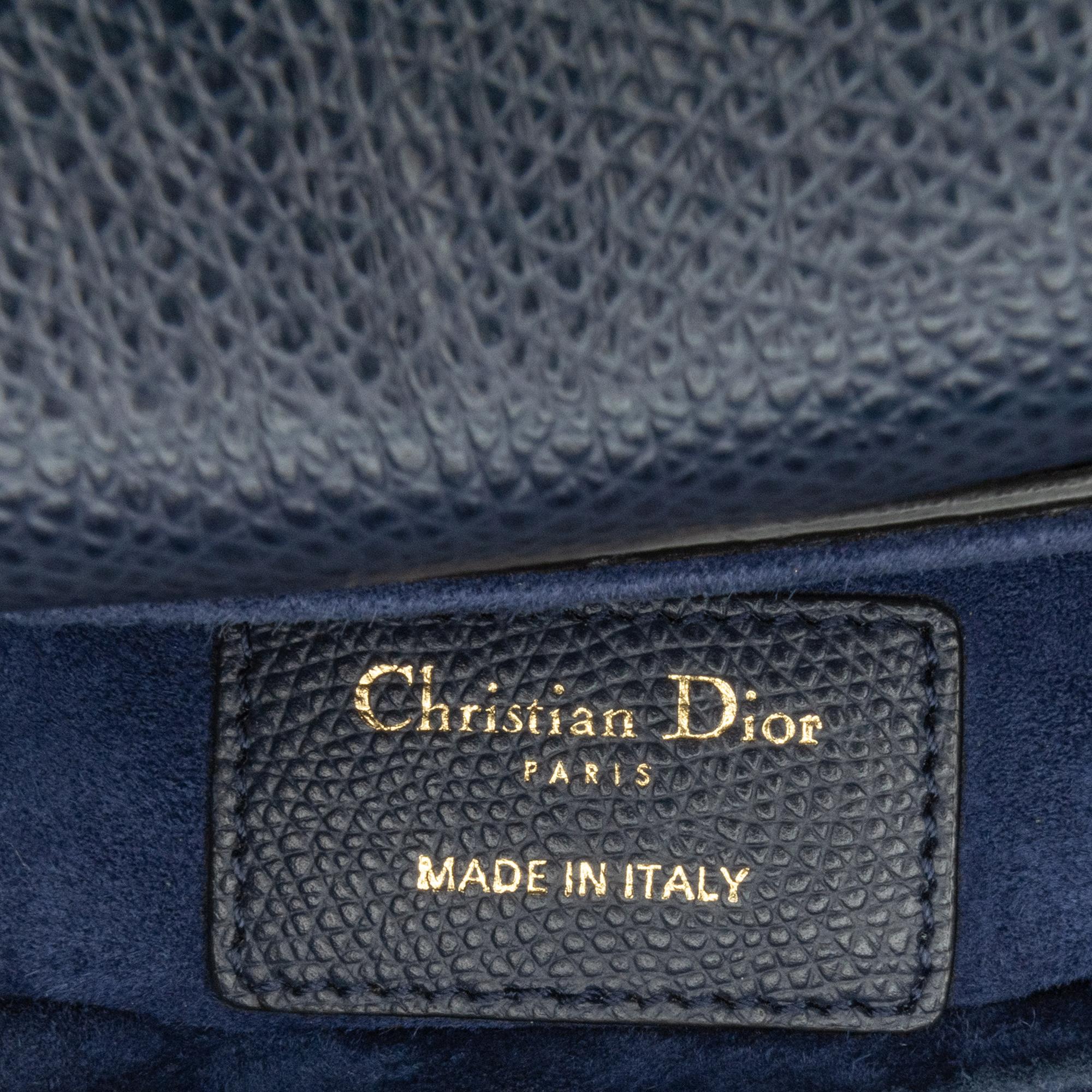 Dior Mini Grained Calfskin Saddle Bag (SHG-Mm6ZEe)