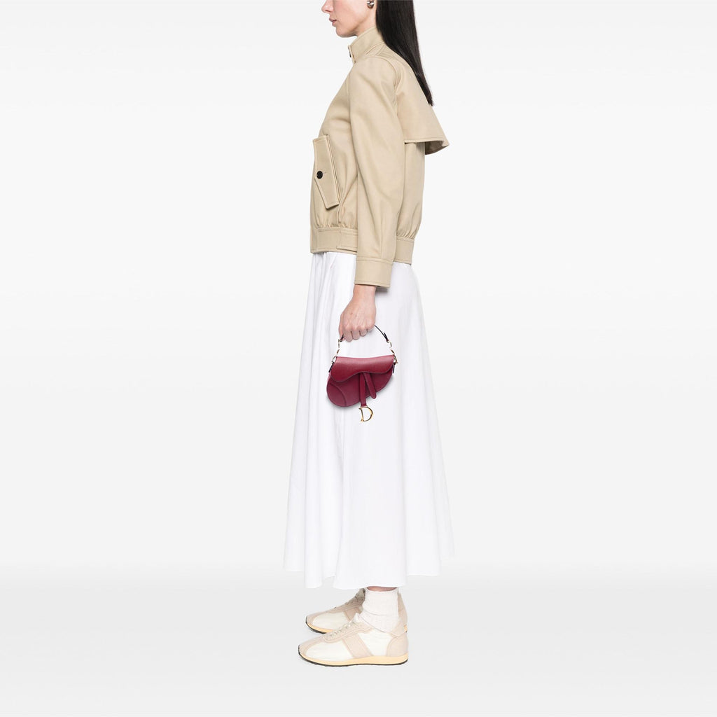 Dior Mini Grained Calfskin Saddle Bag
