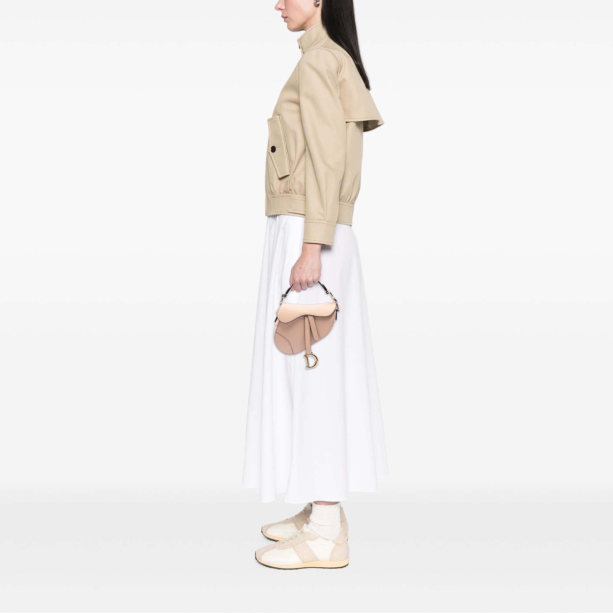 Dior Mini Grained Calfskin Saddle Bag