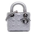 Dior Mini Iridescent Lambskin Cannage Lady Dior