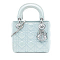 Dior Mini Iridescent Lambskin Cannage Lady Dior