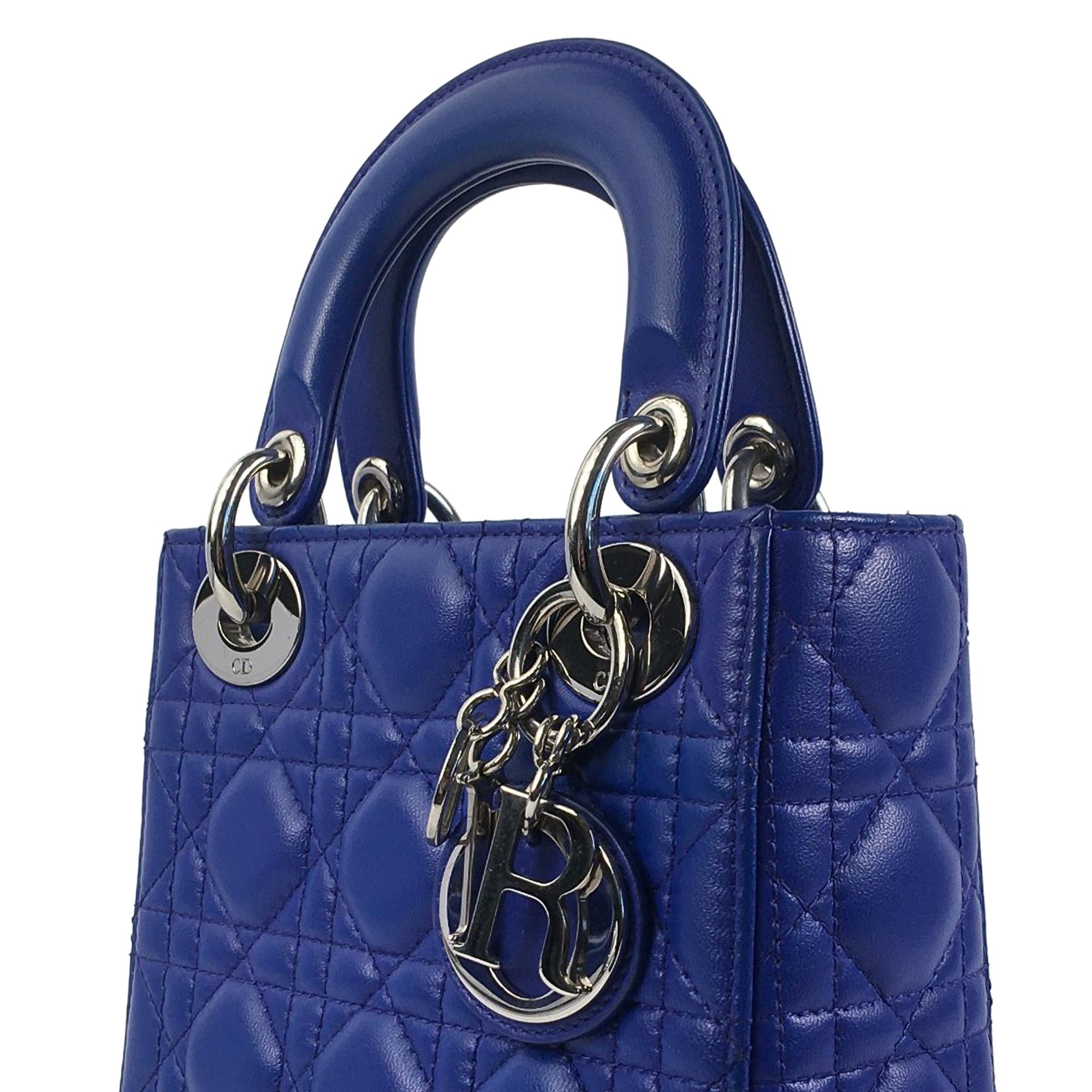 Dior Mini Lambskin Cannage Lady Dior (SHG-YdqZYX)