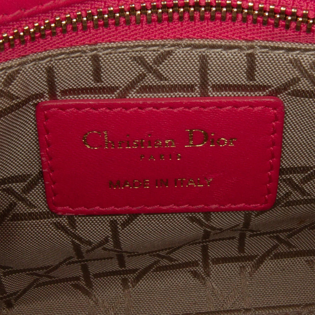 Dior Mini Lambskin Cannage Lady Dior (SHG-wGrjFc)