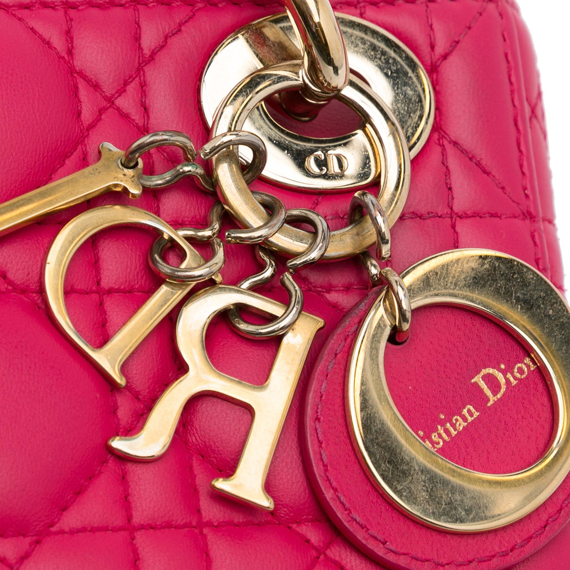 Dior Mini Lambskin Cannage Lady Dior (SHG-wGrjFc)