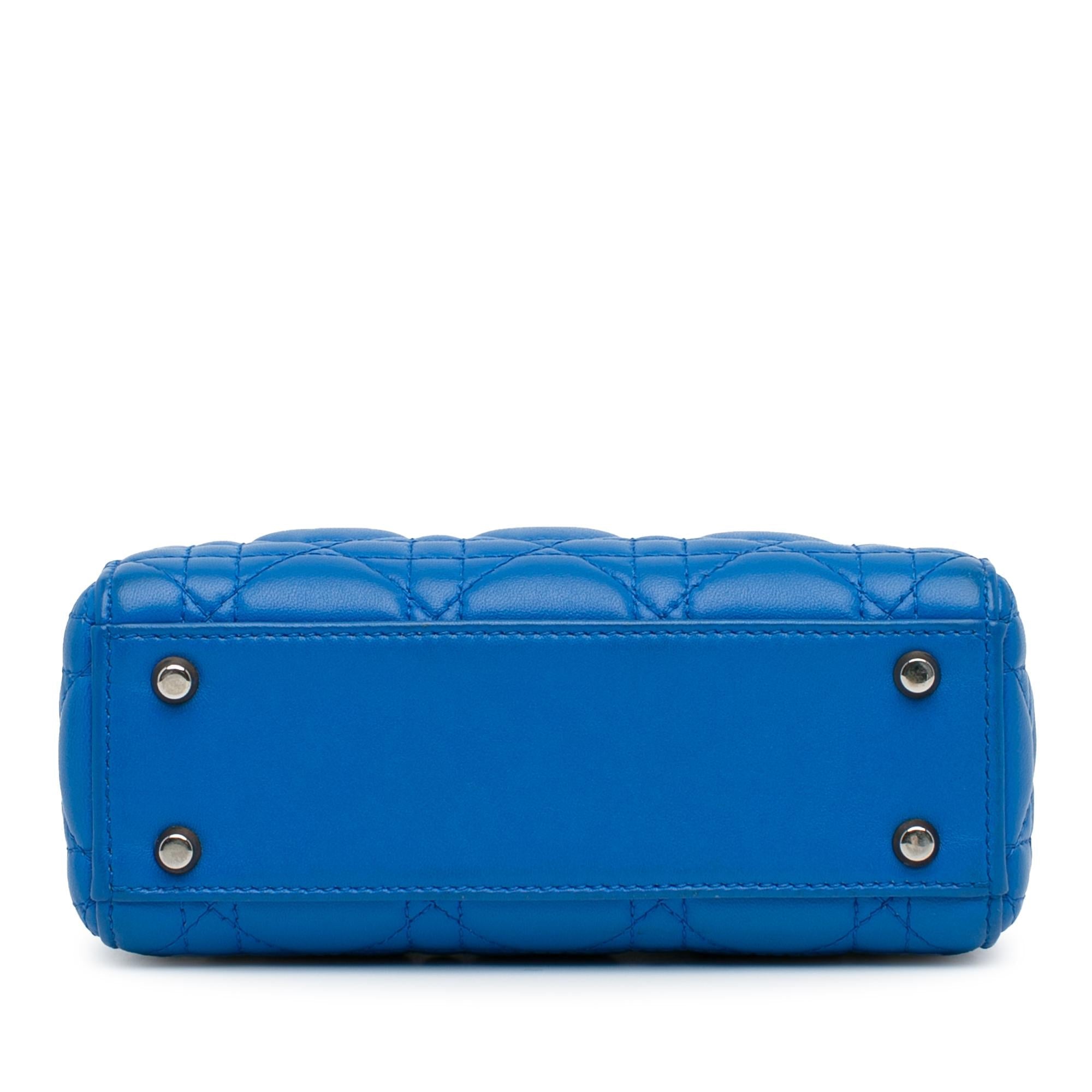 Dior Mini Lambskin Cannage Lady Dior (SHG-UhDxF1)