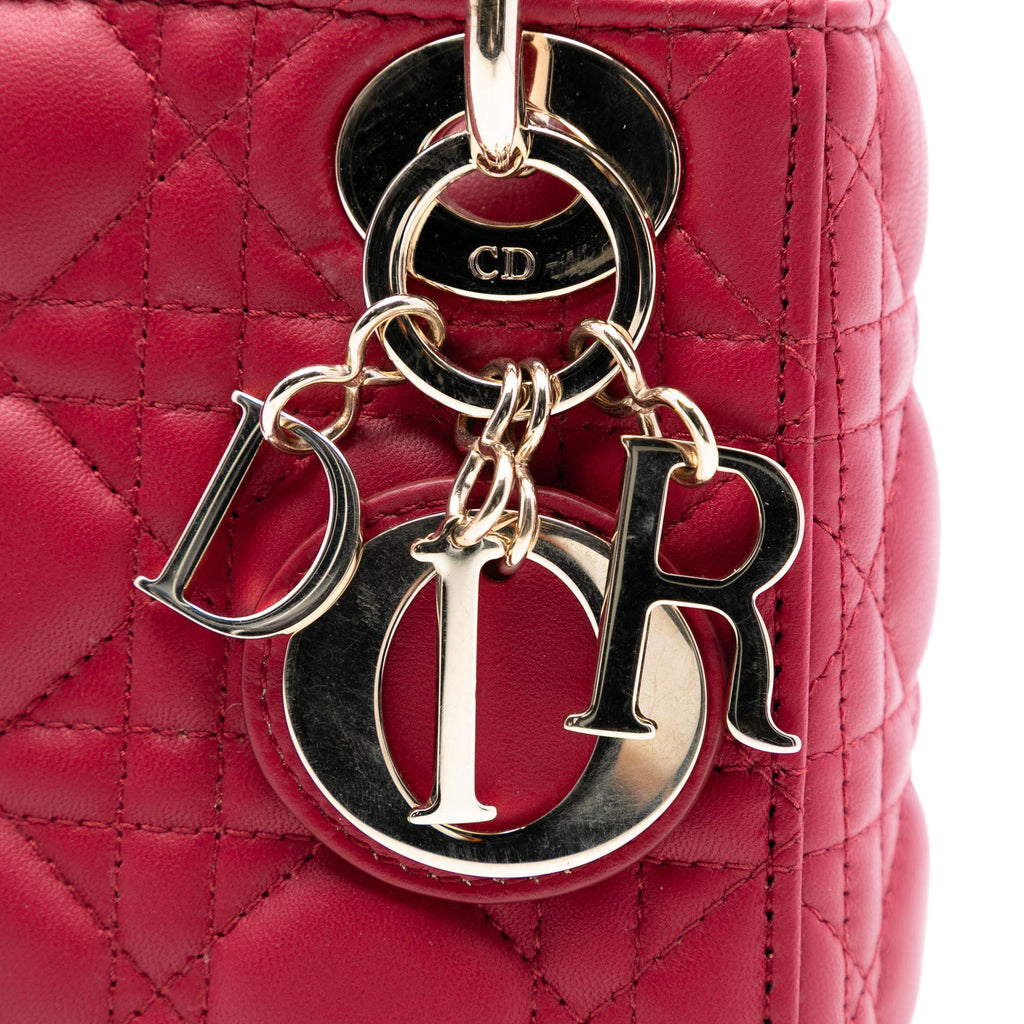 Dior Mini Lambskin Cannage Lady Dior