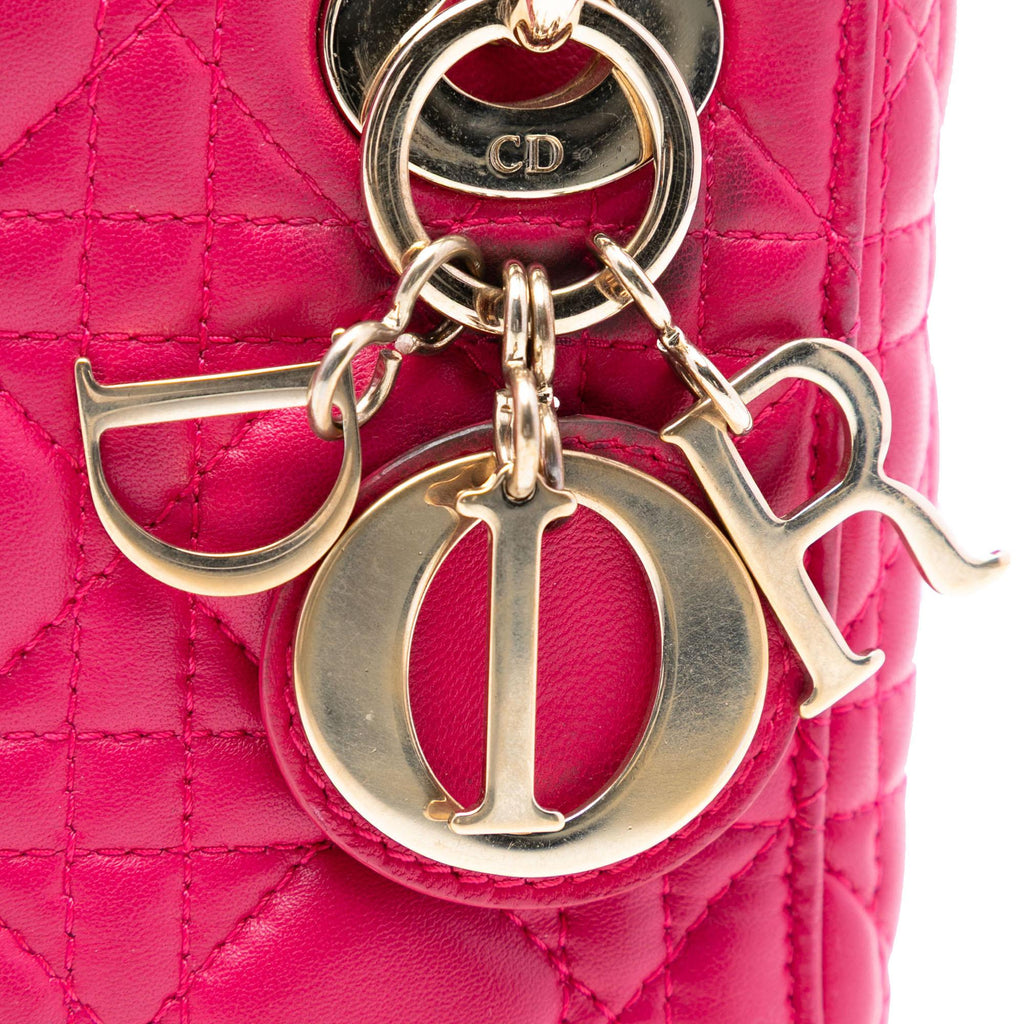 Dior Mini Lambskin Cannage Lady Dior