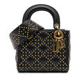 Dior Mini Lambskin Cannage Studded Supple Lady Dior